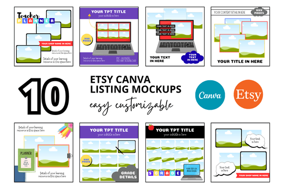 Download 10 Teachers Pay Teachers Etsy Mockup - Premium Resources