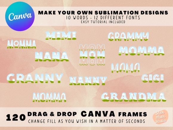 Download Frames for CANVA - Sublimation Designs - Frames for canva Collection