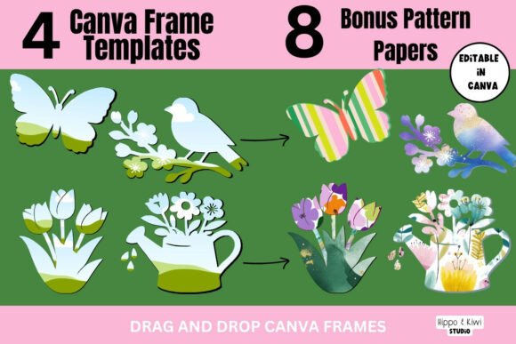 Download Spring Frames for Canva - Frames for canva Collection