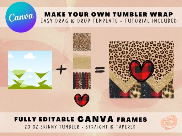 Download Frames for CANVA - 20 Oz W-Split Tumbler - Frames for canva Collection