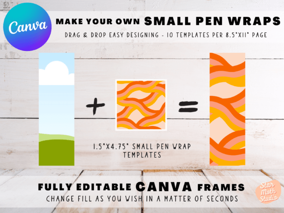 Download Frames for CANVA - Small Pen Wrap - Frames for canva Collection