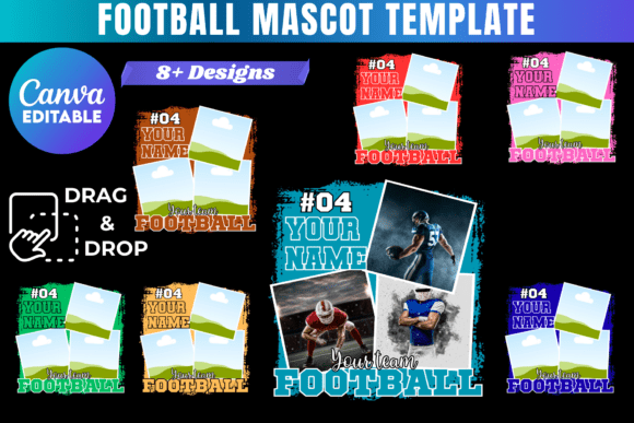 Download 10 Football Photo Insert Canva Bundle - Canva bundle Collection