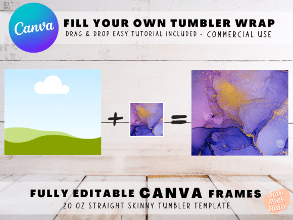 Download Frames for CANVA - 20 Oz Skinny Tumbler - Frames for canva Collection