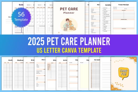 Download 2025 Pet Care Planner Canva Interior - Pet care Collection