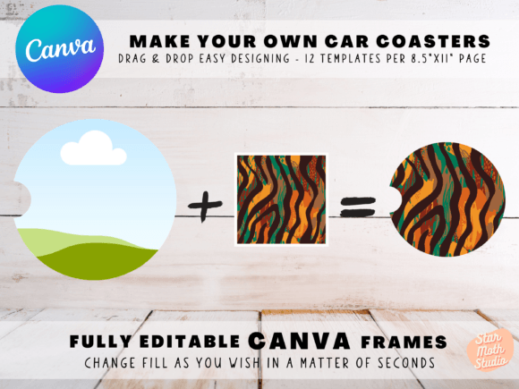 Download Frames for CANVA - Car Coasters - Frames for canva Collection