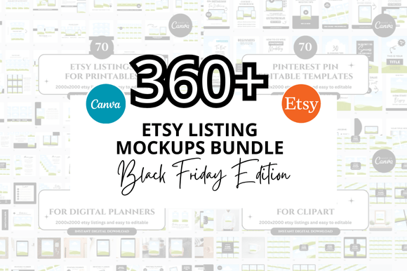 Download Black Friday Etsy Mockup Bundle - Premium Bundle