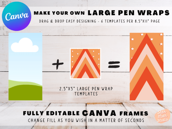 Download Frames for CANVA - Large Pen Wrap - Frames for canva Collection